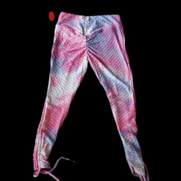 NWT 2 PIECE TIEDYE BOOTY ENHANCING LEGGING/TIGHT OUTFIT Sz XL - Picture 4 of 8